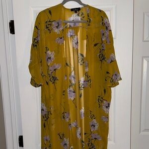 Lulu's Yellow Floral Kimono